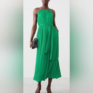 Banana Republic Vibrant Green Midi Dress